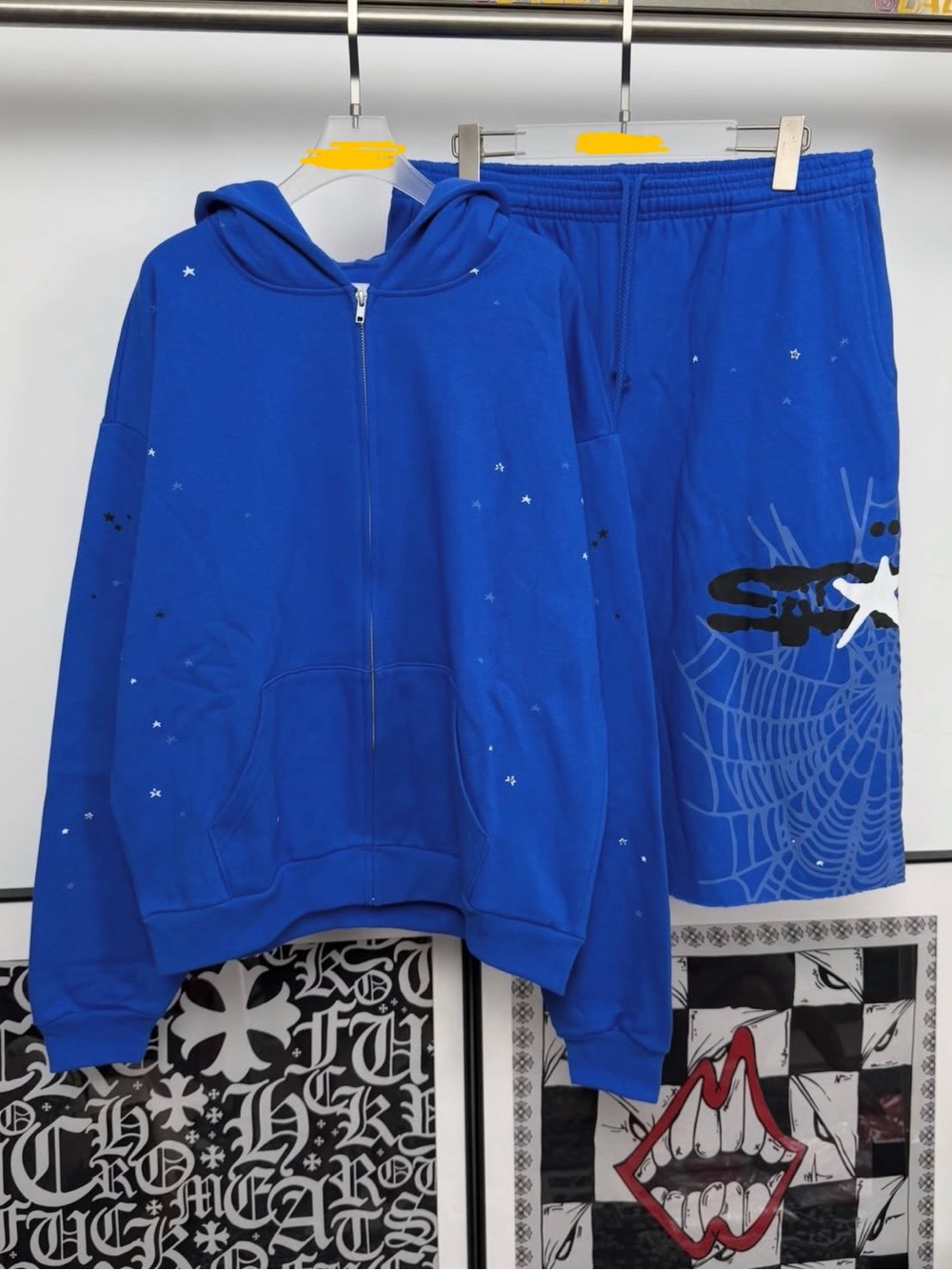Youth Electric Blue Drawstring Shorts